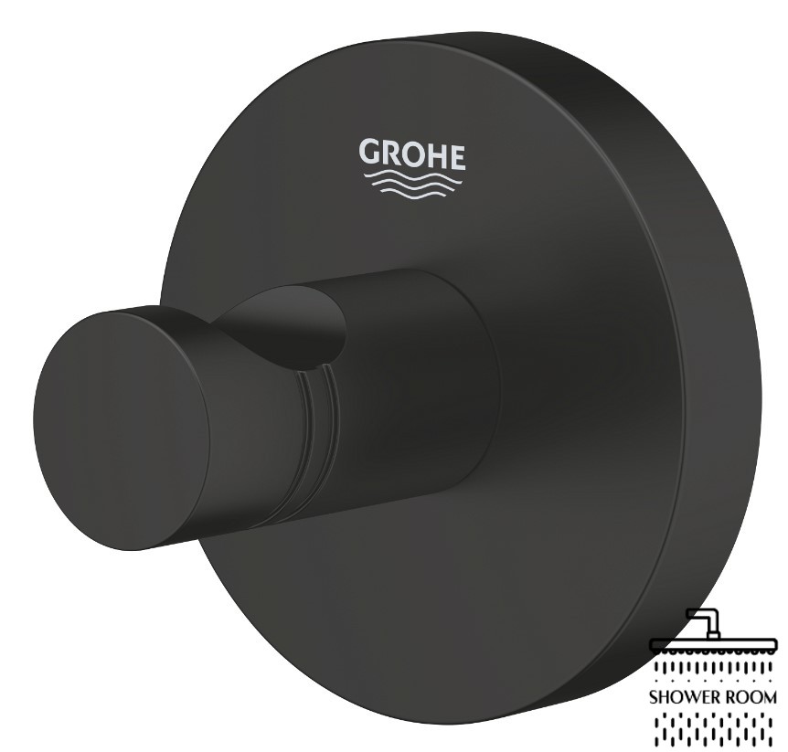 Крючок для банного халата Grohe QuickFix Start (411732430), черный