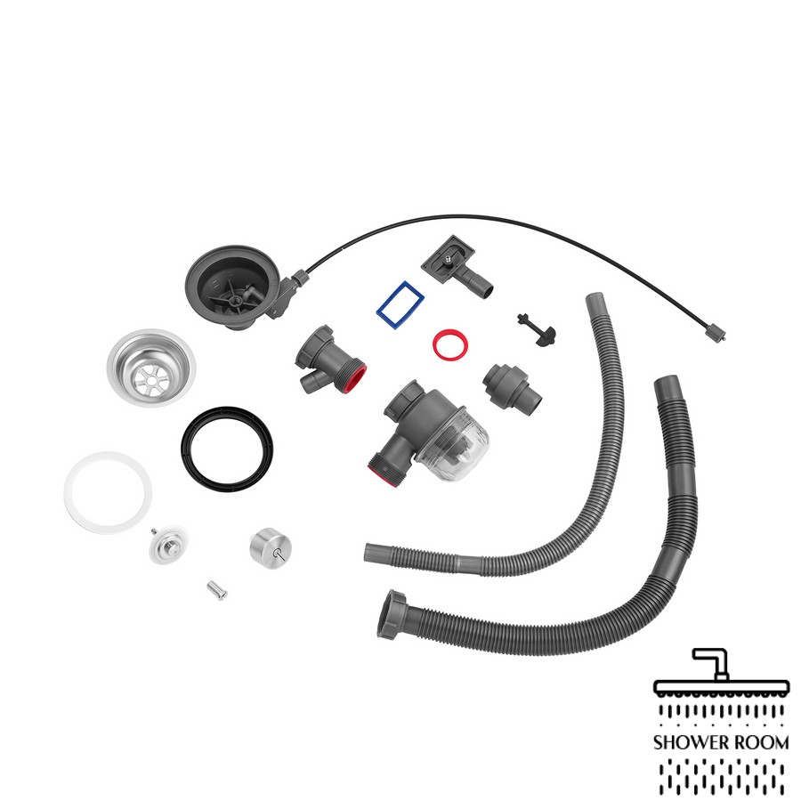 Кухонная мойка Kroner SET7546HM PVD (3/0.7 мм) с измельчителем отходов 550W