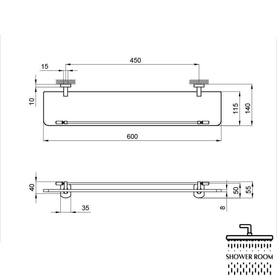 Полиця Qtap Liberty CRM 1153