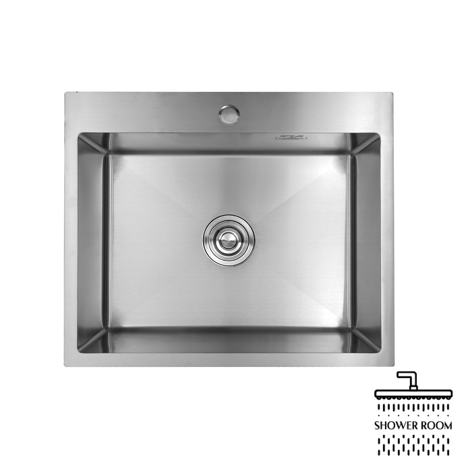 Кухонна мийка з нержавіючої сталі Kroner KRP Gebürstet-6050HM