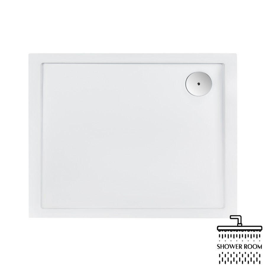 Душовий піддон Qtap Tern 301812C 100x80x12 см + сифон