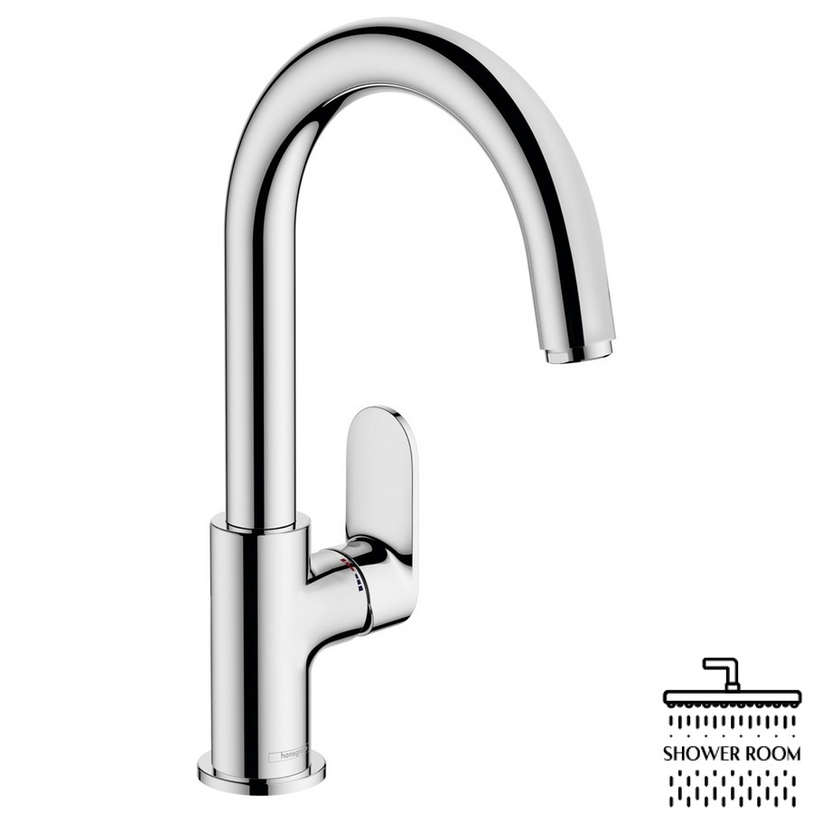 Смеситель для умывальника 210, HANSGROHE VERNIS BLEND 71554000, хром