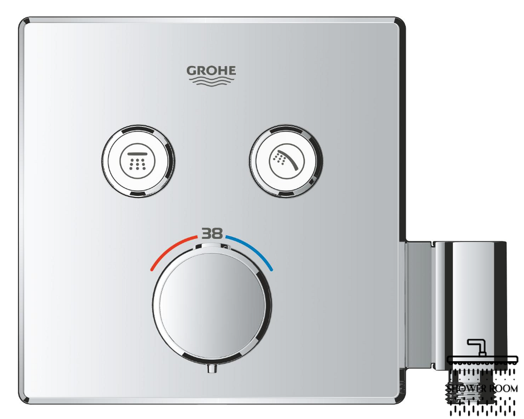 Душова система прихованого монтажу термостатична Grohe QuickFix Precision SmartControl Cube 34876000