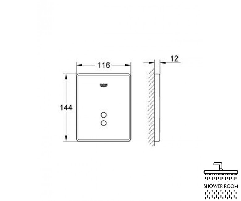 Інфрачервона панель змиву для пісуару GROHE Tectron Skate (37321SH1)