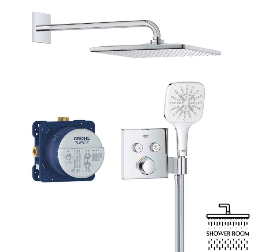 Душевая система скрытого монтажа термостатическая Grohe QuickFix Precision SmartControl Cube 34876000