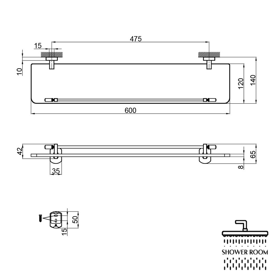 Полиця Qtap Liberty BLM 1153