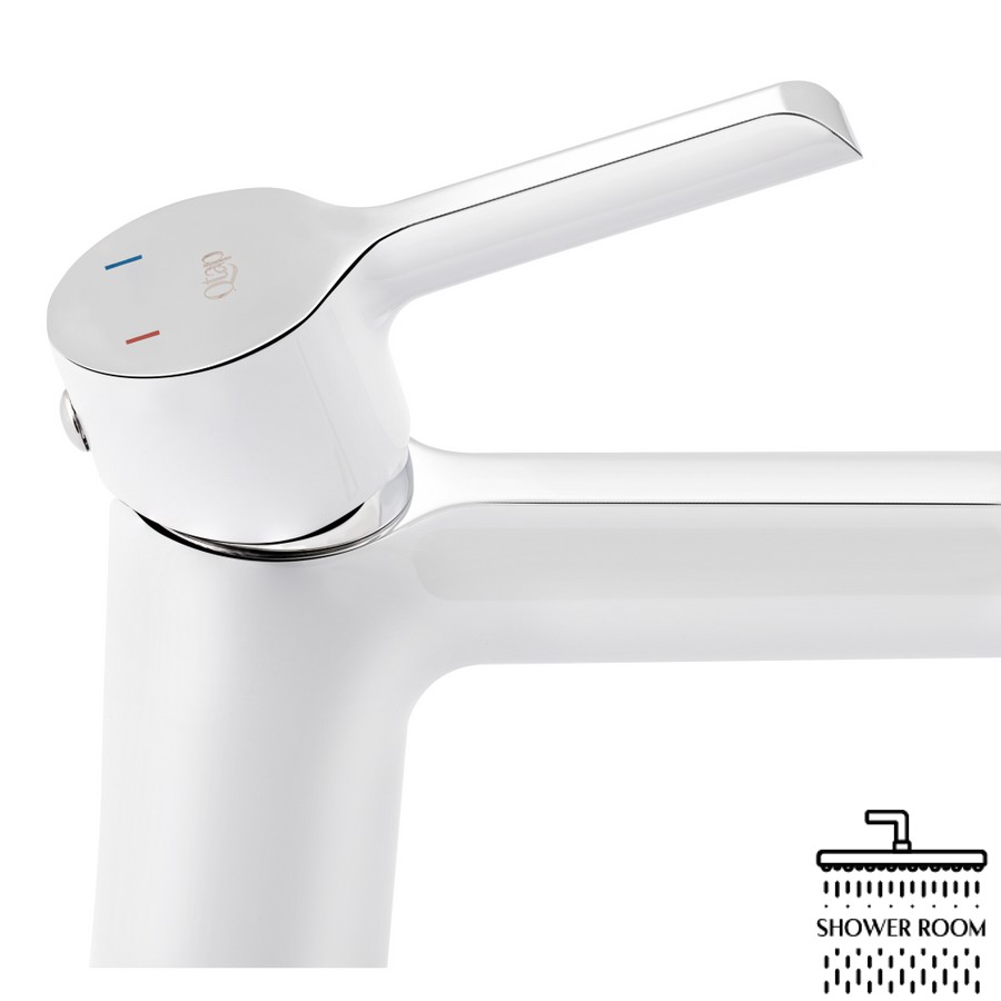 Змішувач для раковини Qtap Grand QTGRAWCR001F White