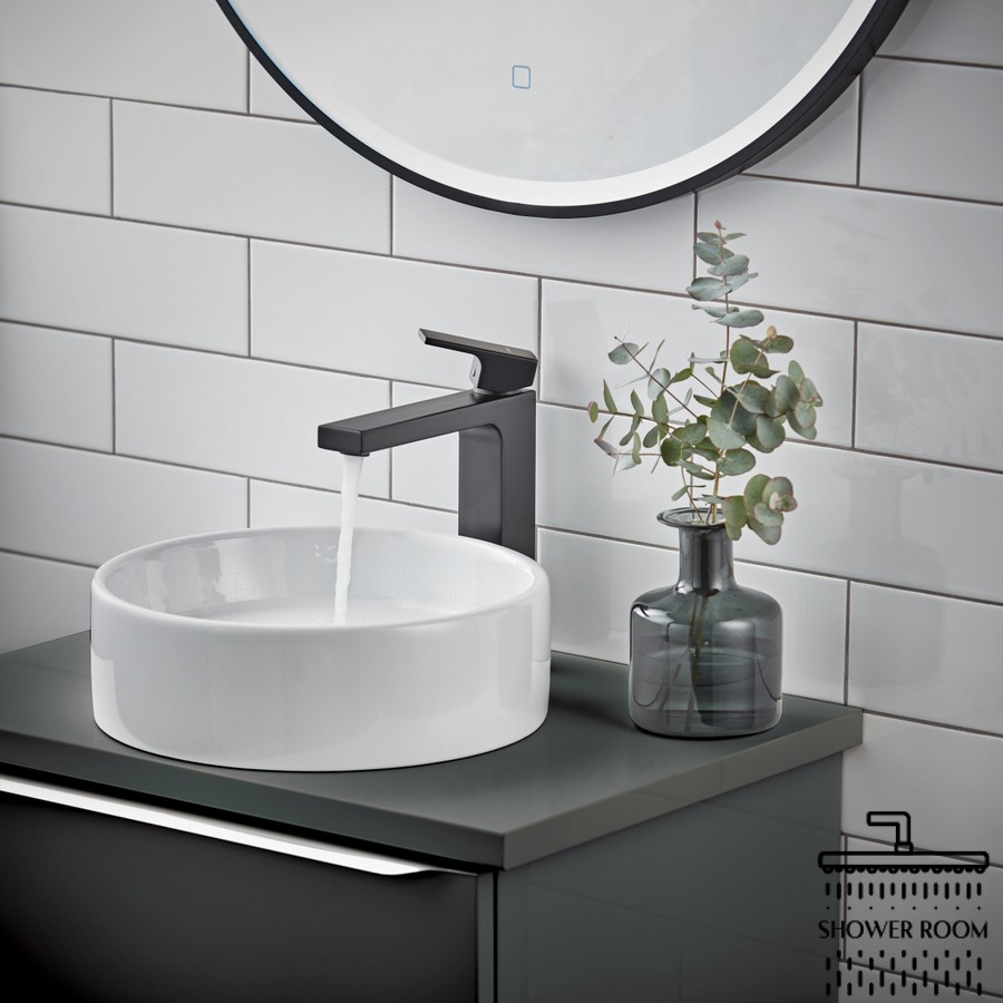 Змішувач для умивальника високий, HANSGROHE VERNIS 190 SHAPE 71562670, чорний матовий