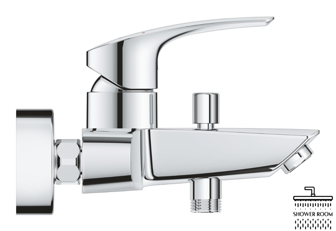 Набір змішувачів для ванни і кухні Grohe Eurosmart Tempesta 110 Cube (UA123248M3)