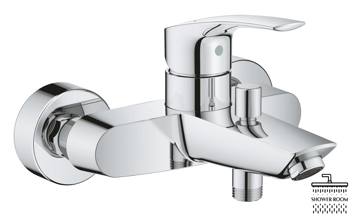 Набір змішувачів для ванни і кухні Grohe Eurosmart Tempesta 110 Cube (UA123248M3)