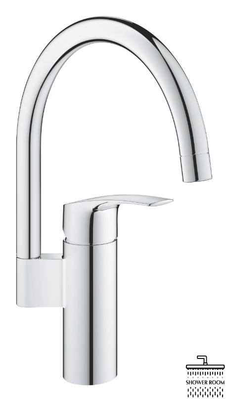 Набір змішувачів для ванни і кухні Grohe Eurosmart Tempesta 110 Cube (UA123248M3)