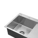 Кухонна мийка з нержавіючої сталі Kroner Gebürstet-7849LHM + Змішувач Grohe QuickFix Get 31494001