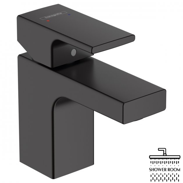 Змішувач для умивальника, HANSGROHE VERNIS 70 SHAPE 71560670, чорний матовий