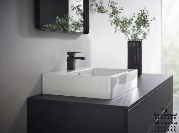 Змішувач для умивальника, HANSGROHE VERNIS 70 SHAPE 71560670, чорний матовий