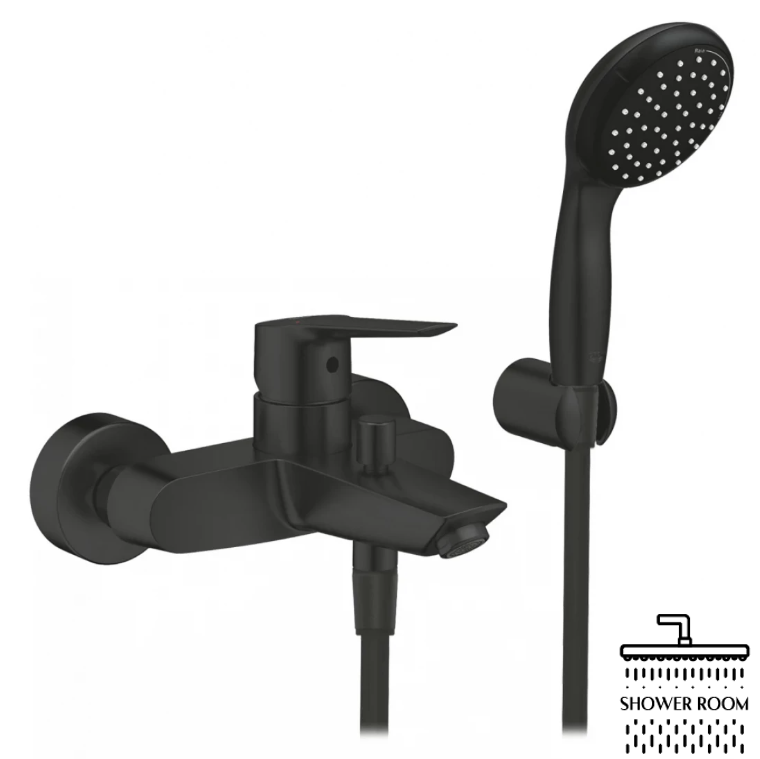 Набор смесителей 3 в 1 для ванной комнаты Grohe QuickFix Start Black UA303301SQ