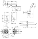 Душова система прихованого монтажу Grohe Eurocube з Tempesta Cube 250 (26416SC6)