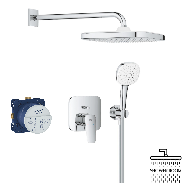 Душевая система Grohe Cubeo скрытого монтажа с Tempesta 250 (1053360000+35604000)