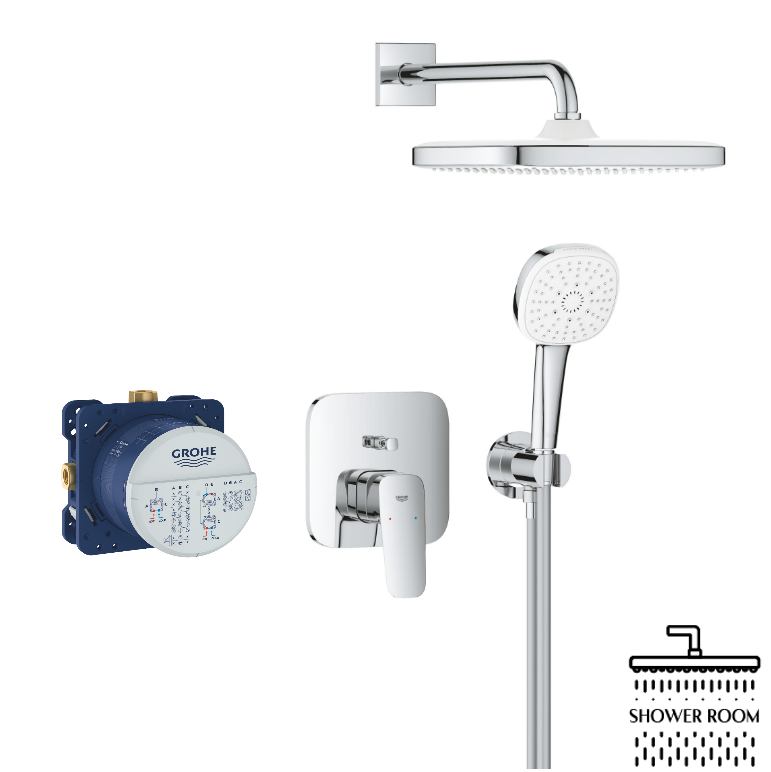 Душевая система Grohe Cubeo скрытого монтажа с Tempesta 250 (1053360000+35604000)