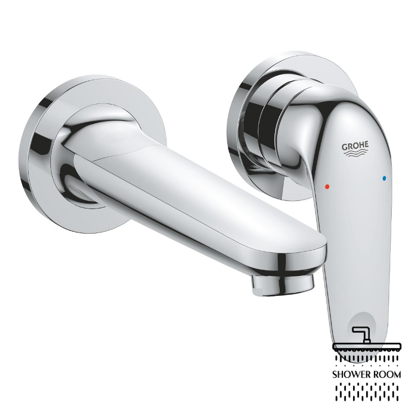 Смеситель для раковины на 2 отверстия Grohe Euroeco (24274001)