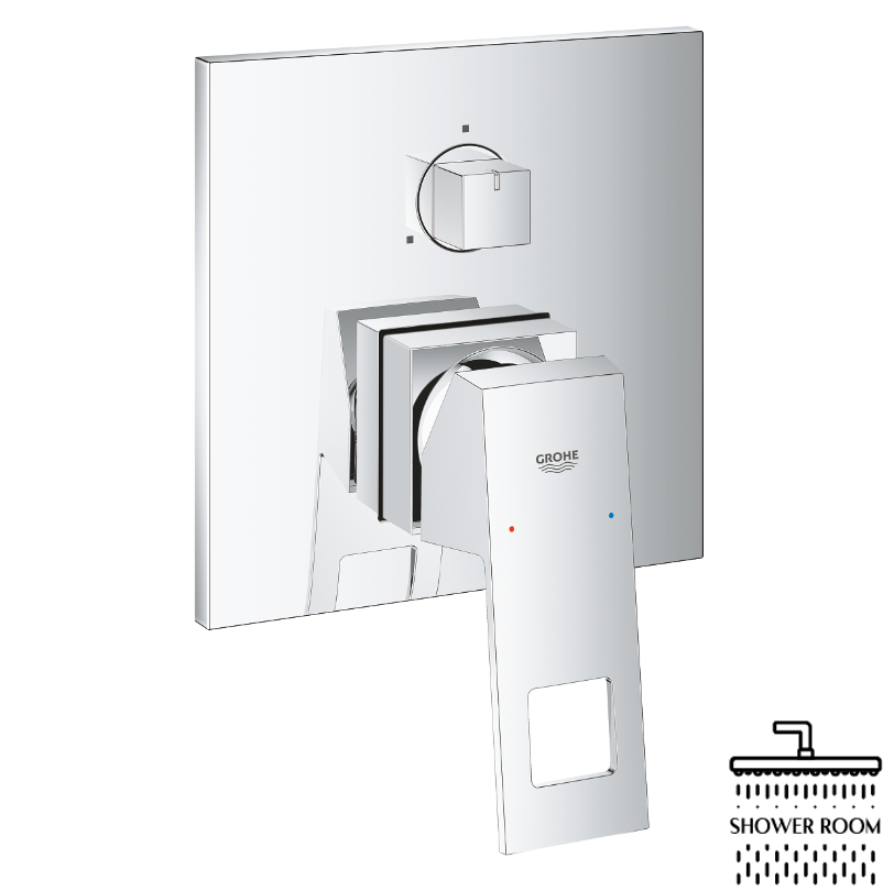 Душова система прихованого монтажу Grohe Eurocube з Tempesta Cube 250 (26416SC6)