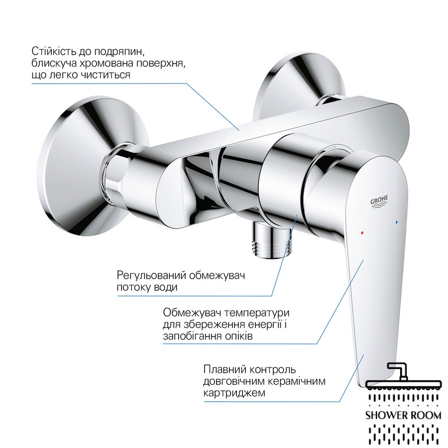 Смеситель для душа Grohe QuickFix Start Edge 24197001