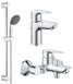 Комплект змішувачів для ванної кімнати Grohe QuickFix Start Edge UA202501SQ