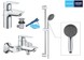 Комплект смесителей для ванной комнаты Grohe QuickFix Start Edge UA202501SQ