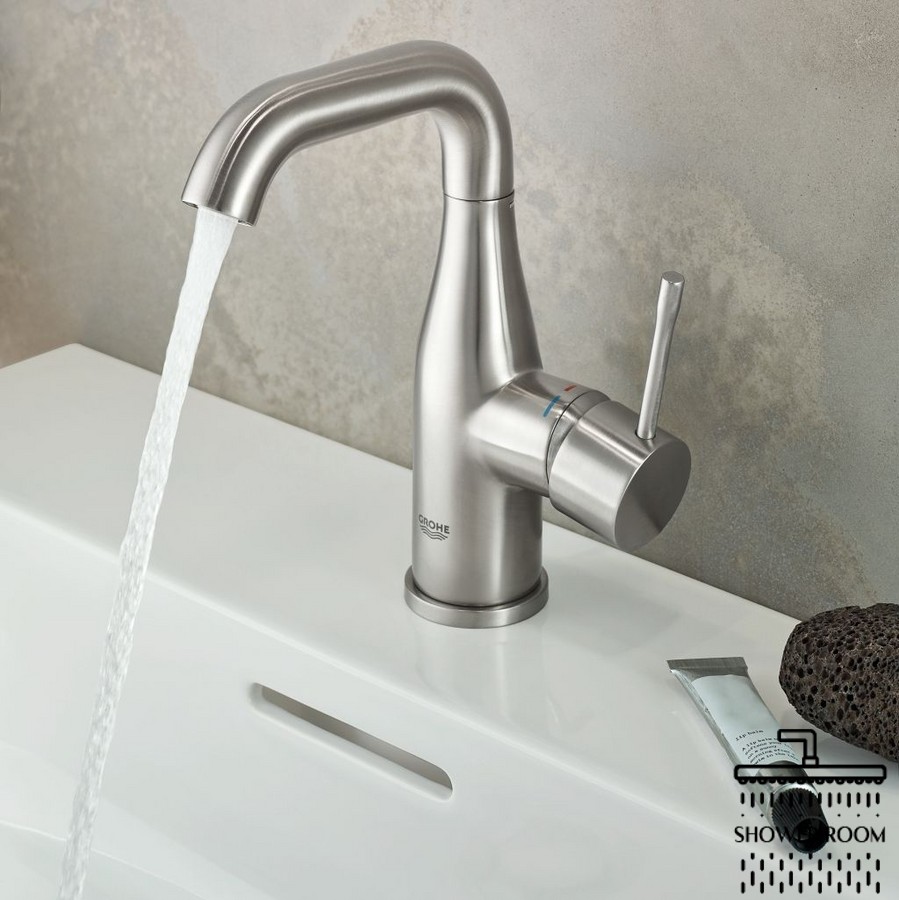 Змішувач для умивальника Grohe Essence New M-Size, чорний (24176KF1)