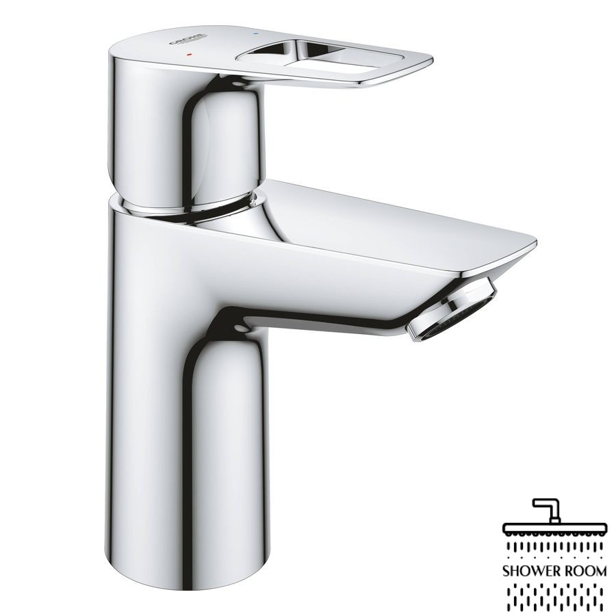 Смеситель для умывальника Grohe BauLoop , без донного клапана, хром (23337001)