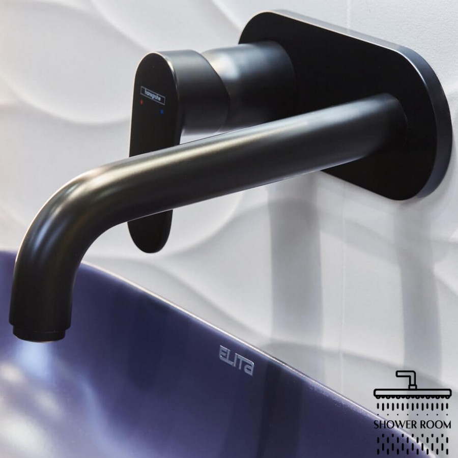 Змішувач для умивальника прихованого монтажу, HANSGROHE VERNIS BLEND 71576670, чорний матовий