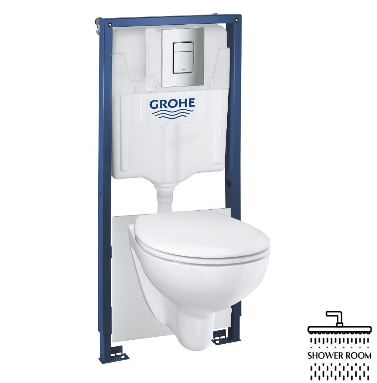 Комплект інсталяційної системи з підвісним унітазом Grohe Bau Ceramic (39586000)