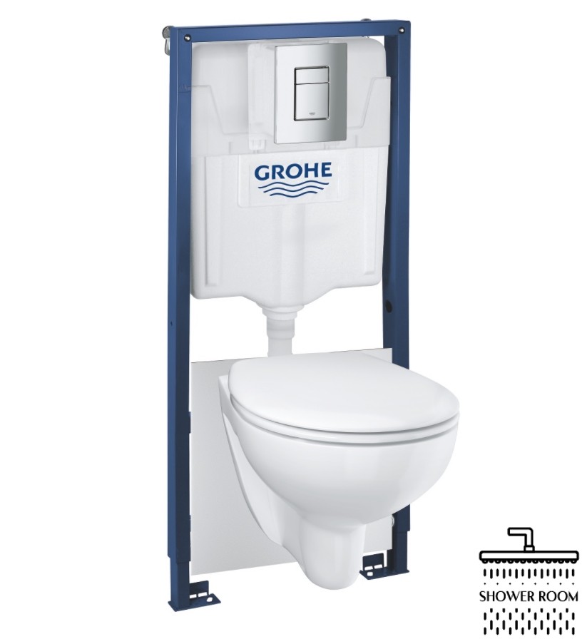 Комплект інсталяційної системи з підвісним унітазом Grohe Bau Ceramic (39586000)