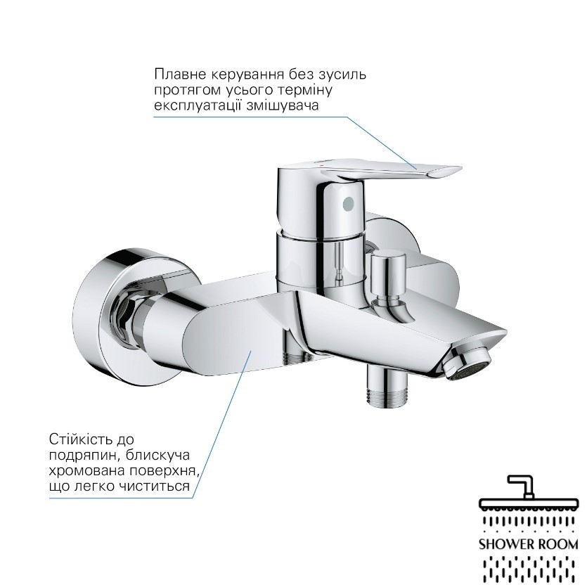 Комплект змішувачів для ванної кімнати Grohe QuickFix Start UA202301MQ