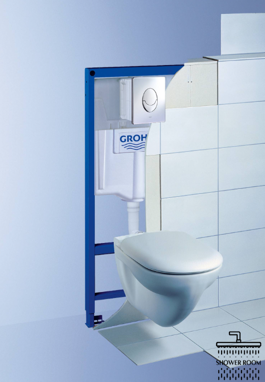 Інсталяція для унітазу Grohe Rapid SL 4в1 з клавішею Skate Air (38721001+37131000)