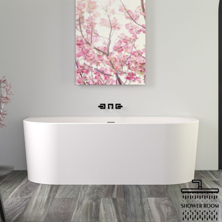 Ванна акрилова Knief Fresh Wall 180x80, білий глянсовий (010003106/010009106)
