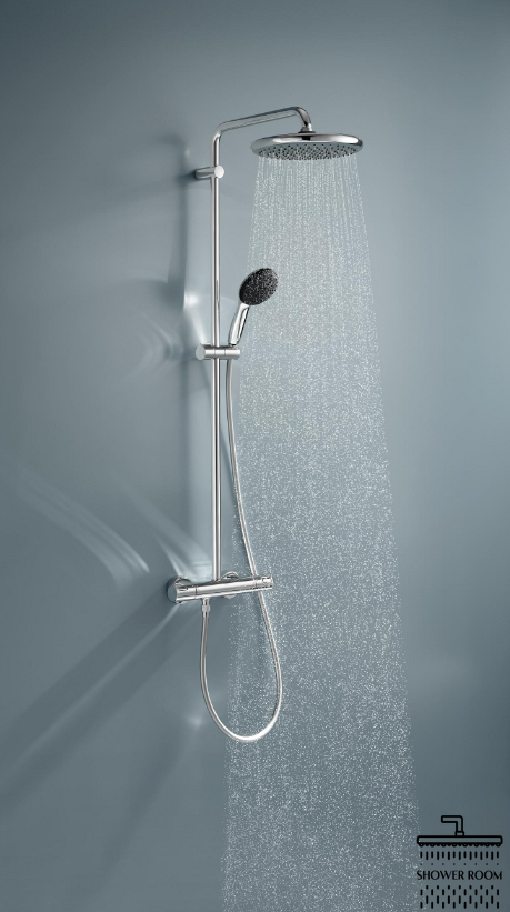 Душевая система термостатическая Grohe QuickFix Vitalio Comfort System 250 26677001