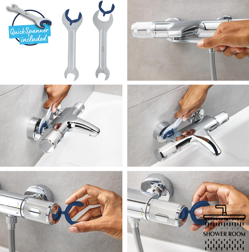 Душевая система термостатическая Grohe QuickFix Vitalio Comfort System 250 26677001