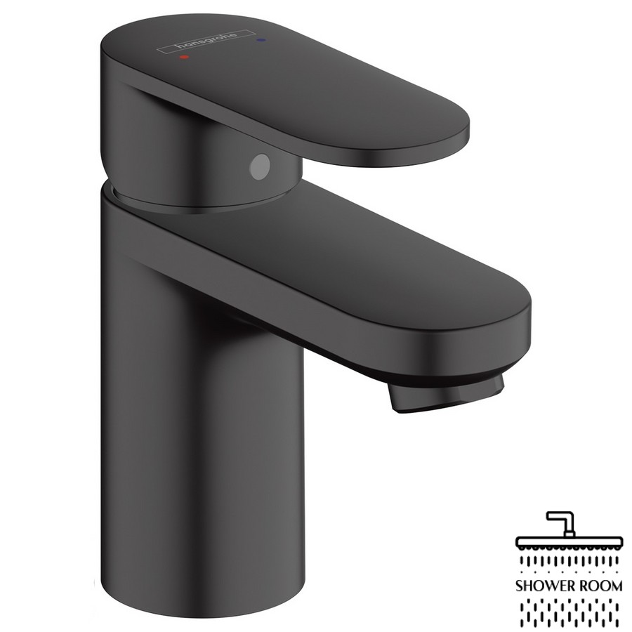 Змішувач для умивальника, HANSGROHE VERNIS BLEND 70 71550670, чорний матовий