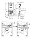 Инсталляция Grohe Rapid SLX для унитаза (39596000)