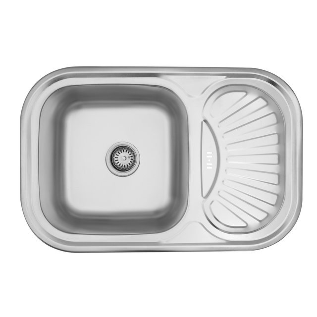 Кухонна мийка з нержавіючої сталі Kroner KRP Satin-7549