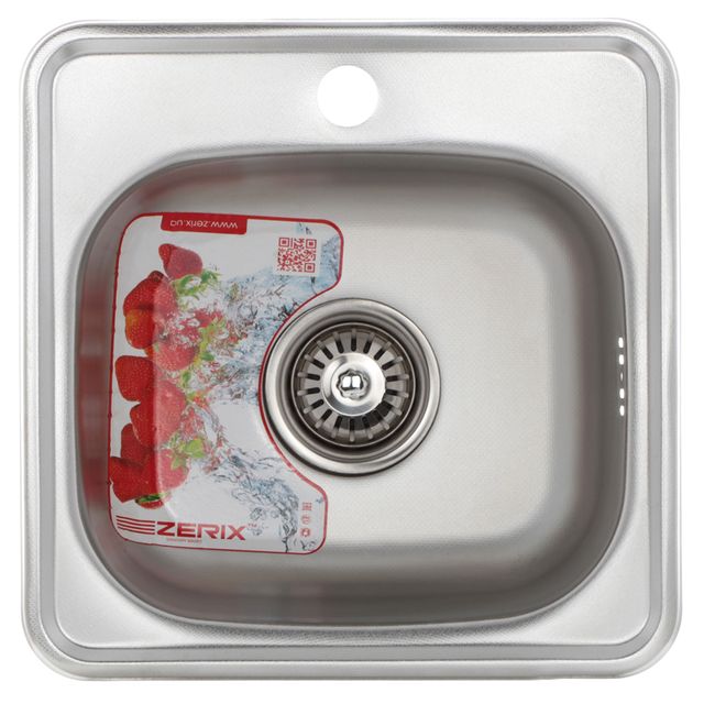 Мийка кухонна Zerix Z3838-06-160D (decor) (ZM0556)