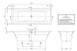 Ванна акрилова Villeroy & Boch Targa Style Badewanne 170x70 см, білий (UBA177FRA2V-01)