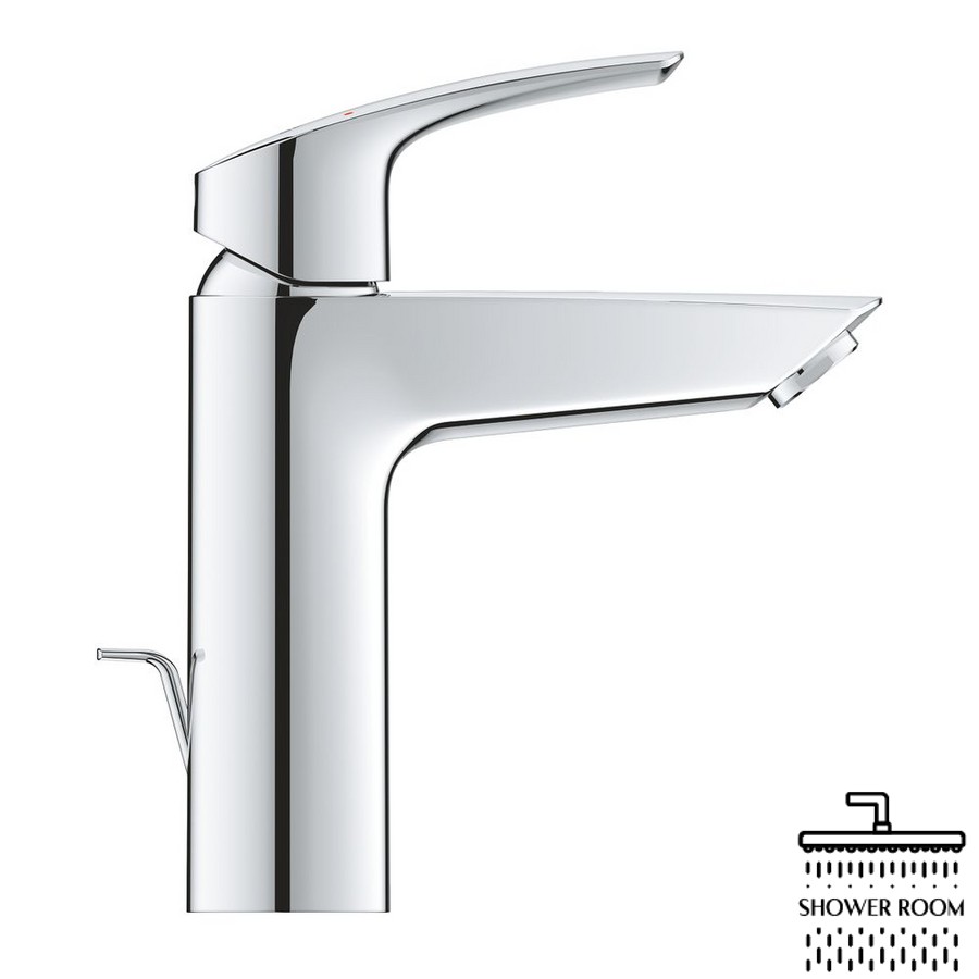 Смеситель для умывальника Grohe Eurosmart New M-size с донным клапаном, хром (23322003)