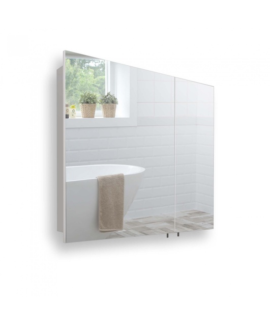 Зеркальный шкаф Мойдодыр для ванной комнаты ЗШ-80x70