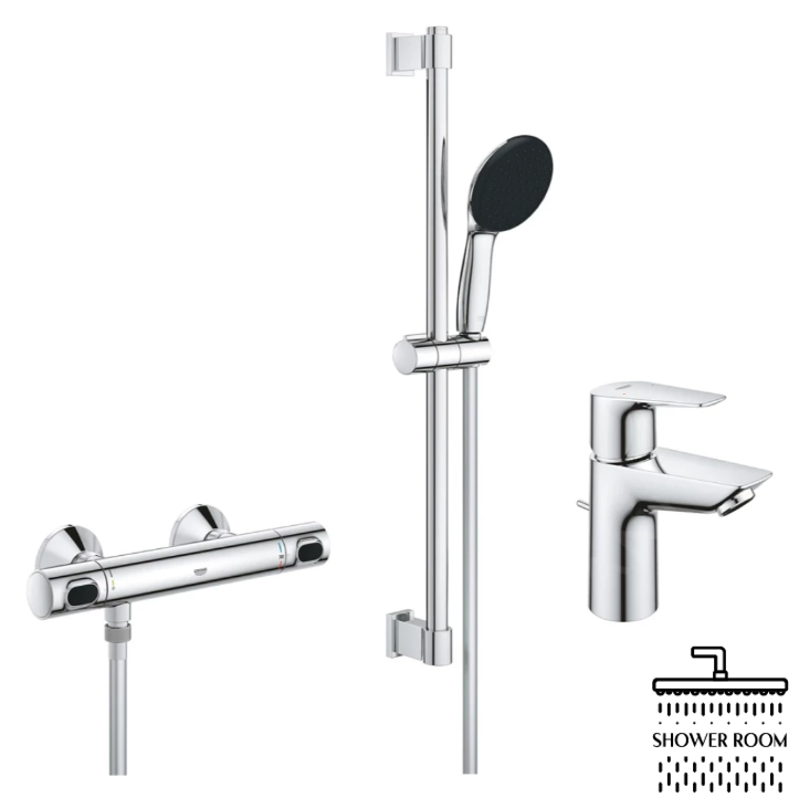 Комплект змішувачів для душу з термостатом Grohe QuickFix UA202503TS