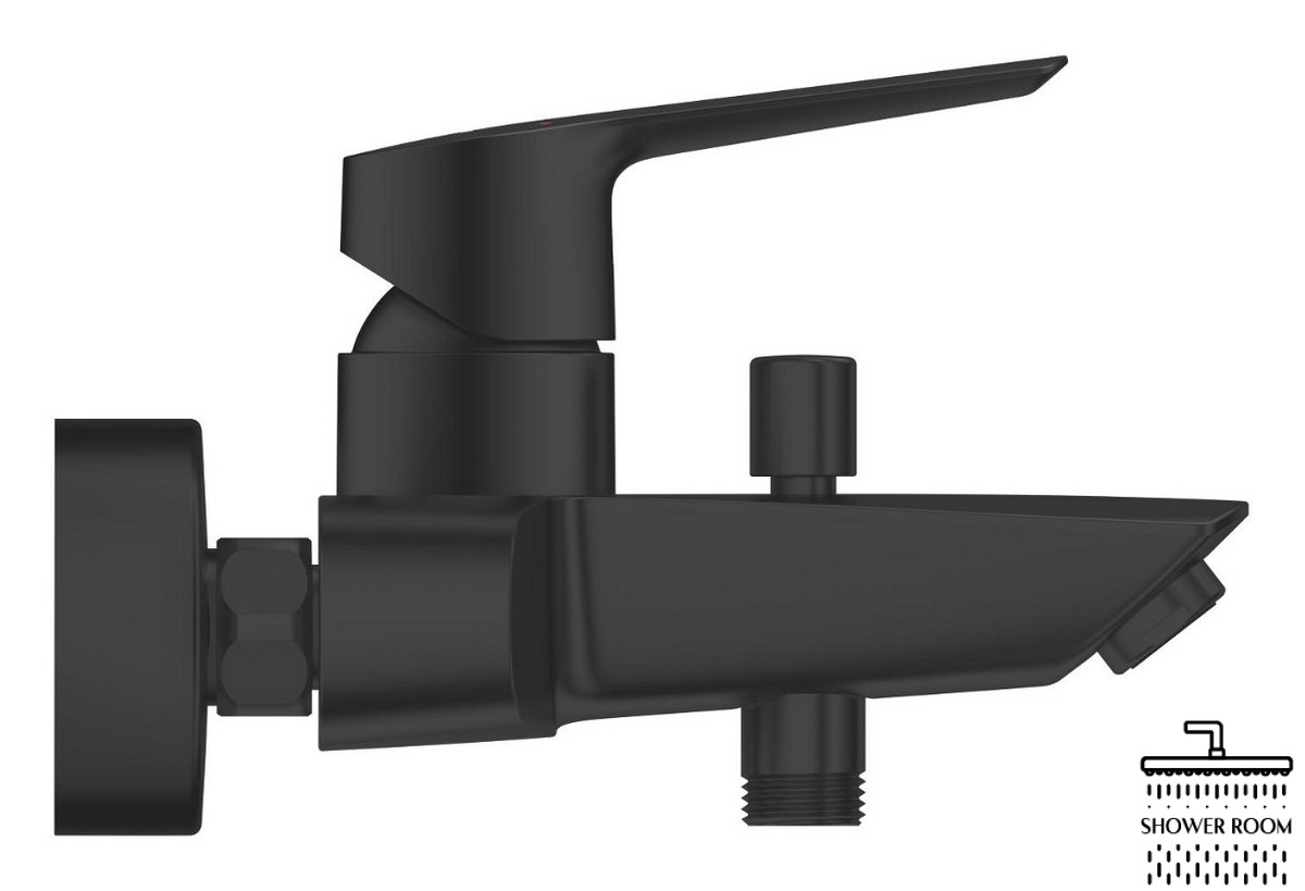 Набiр змiшувачiв Grohe QuickFix Start 3 в 1 для ванни (UA303301MQ), колір чорний