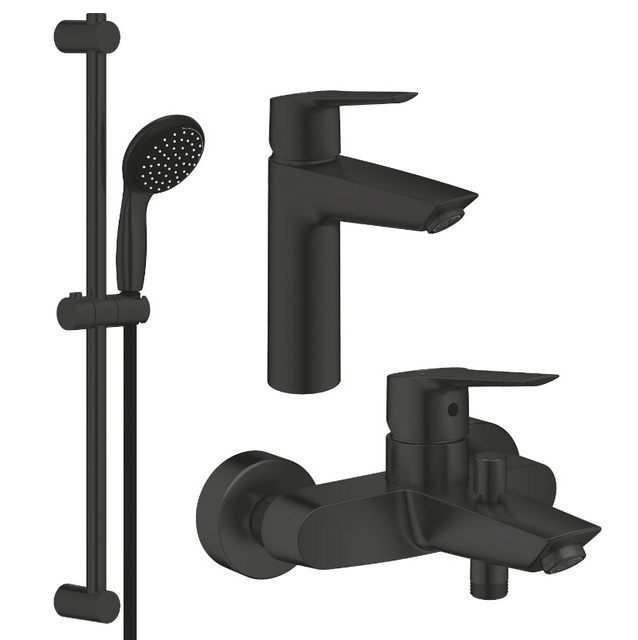 Набор смесителей Grohe QuickFix Start 3 в 1 для ванны (UA303301MQ), цвет черный