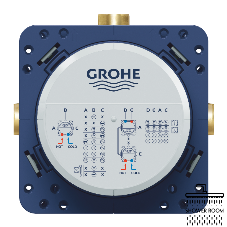 Душова система Grohe Cubeo прихована з Tempesta 110 (1053350000+35604000)