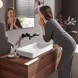 Змішувач для умивальника прихованого монтажу, HANSGROHE VIVENIS 75050670, чорний матовий