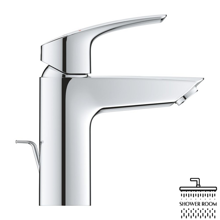 Смеситель для умывальника Grohe Eurosmart New с донным клапаном, хром (33265003)